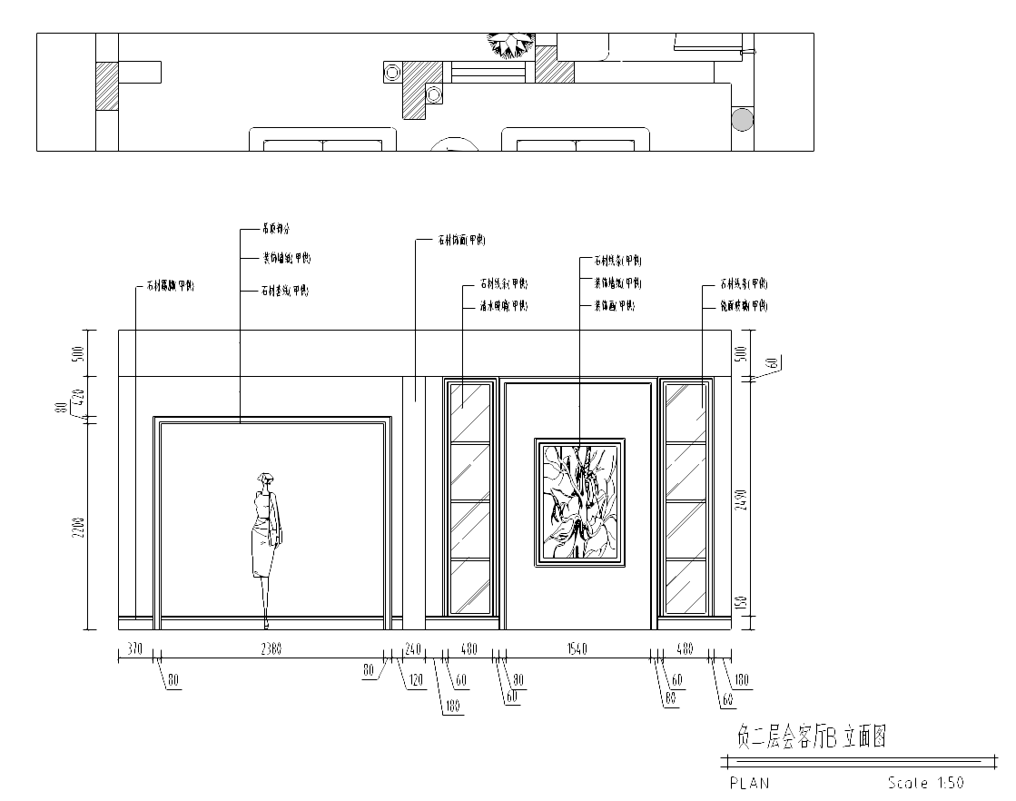 云南某五层别墅施工图及效果图cad施工图下载【ID:161785159】