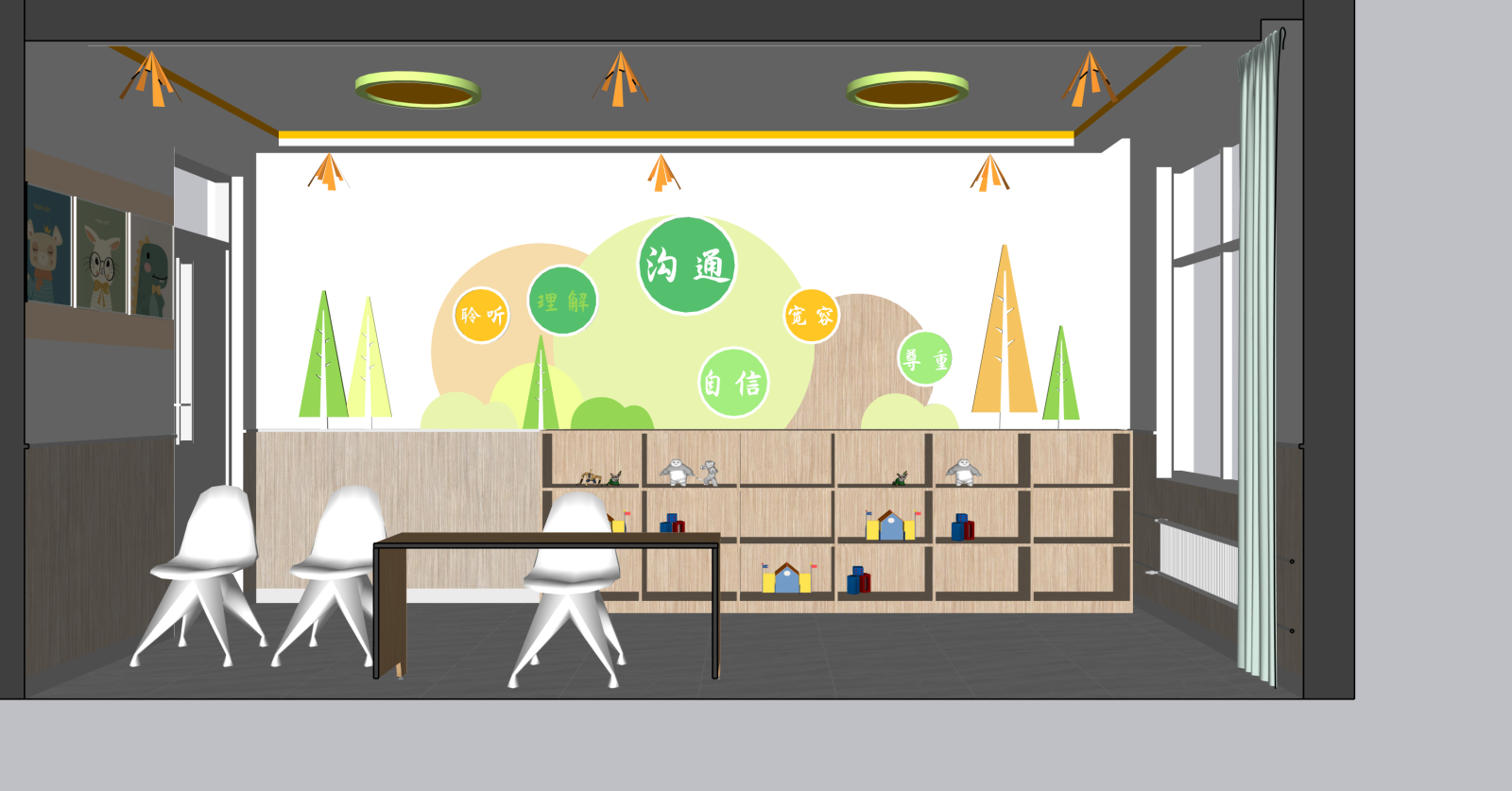 现代其他学校空间SU模型下载【ID:1216053414】