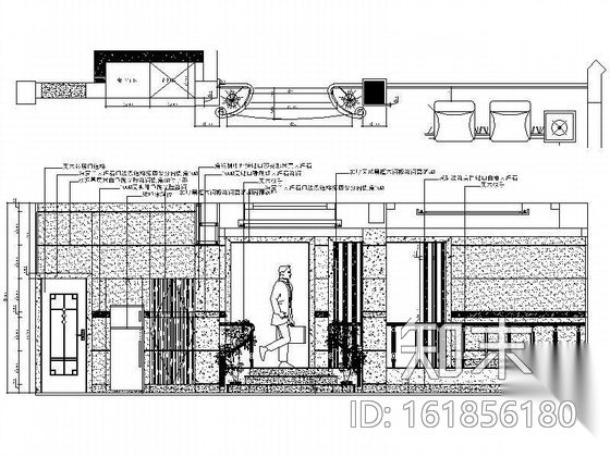 [浙江]四层现代中式风格别墅装修图cad施工图下载【ID:161856180】