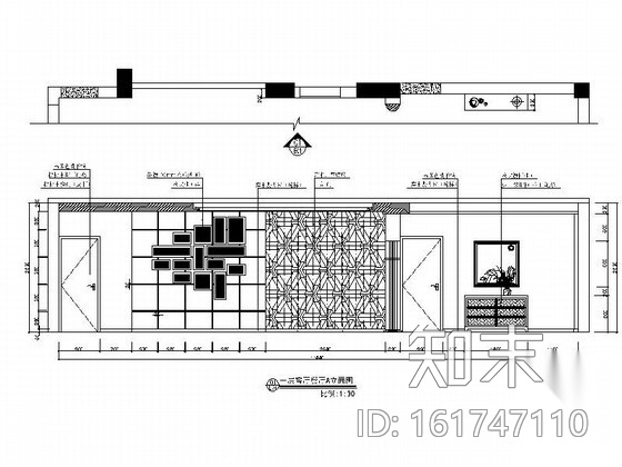 [江西]贵气乡村双层别墅室内装修图（含效果）cad施工图下载【ID:161747110】