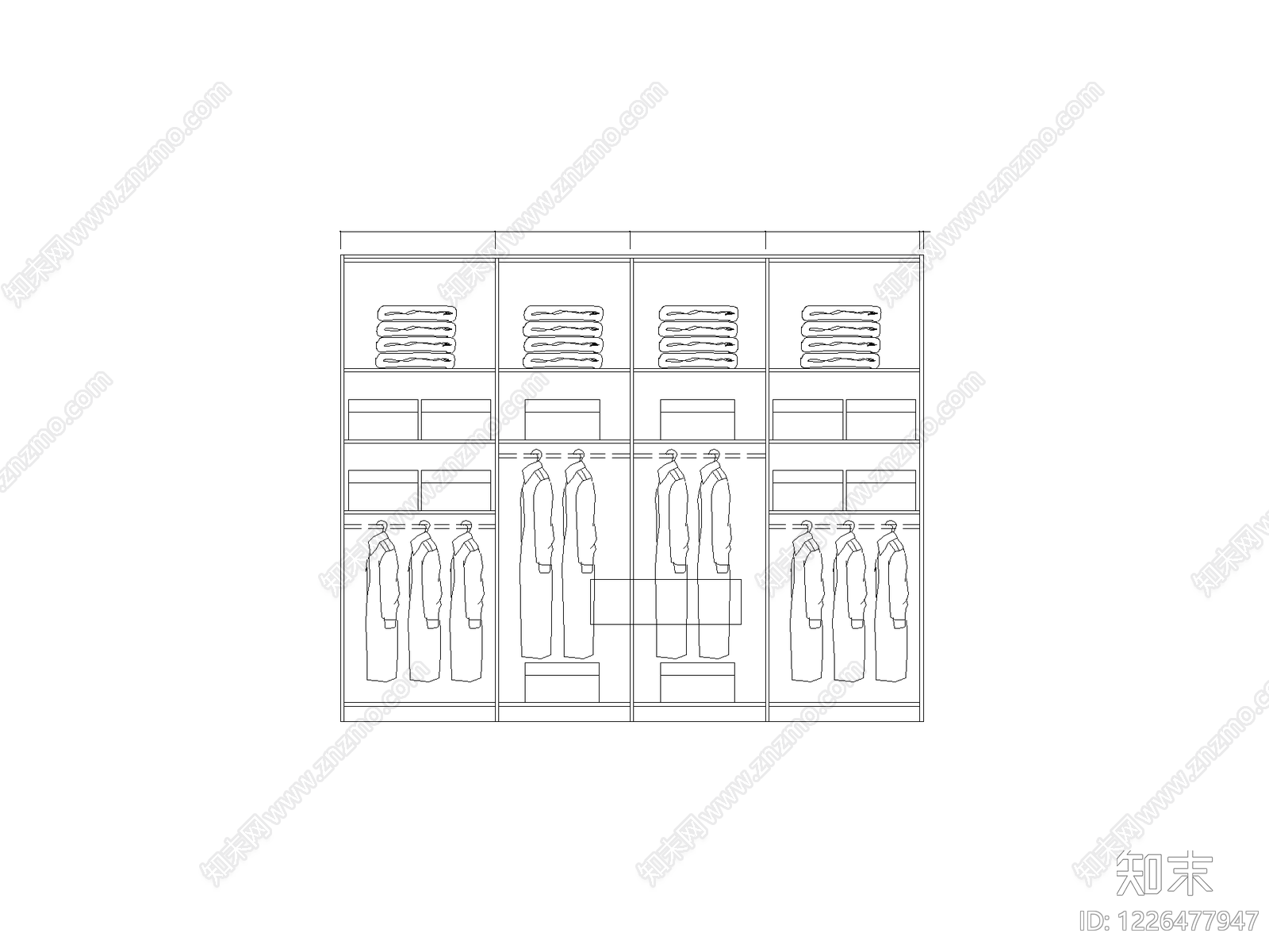柜子cad施工图下载【ID:1226477947】