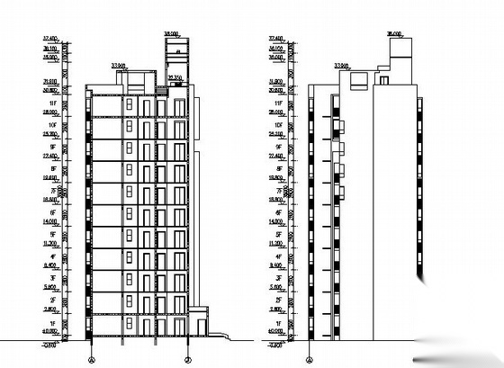 浦江镇120号配套商品房建设J地块8、11号楼建筑方案cad施工图下载【ID:149846131】