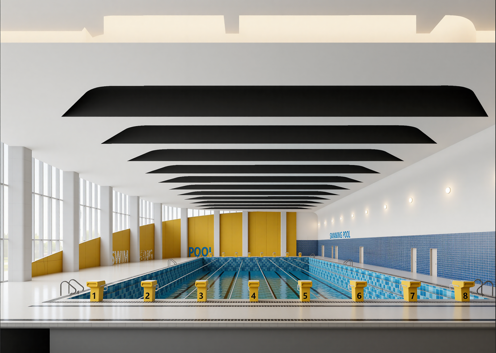现代游泳馆3D模型下载【ID:1215064471】