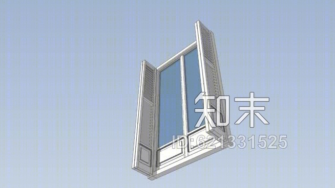 mallorquina阳台门SU模型下载【ID:621331525】