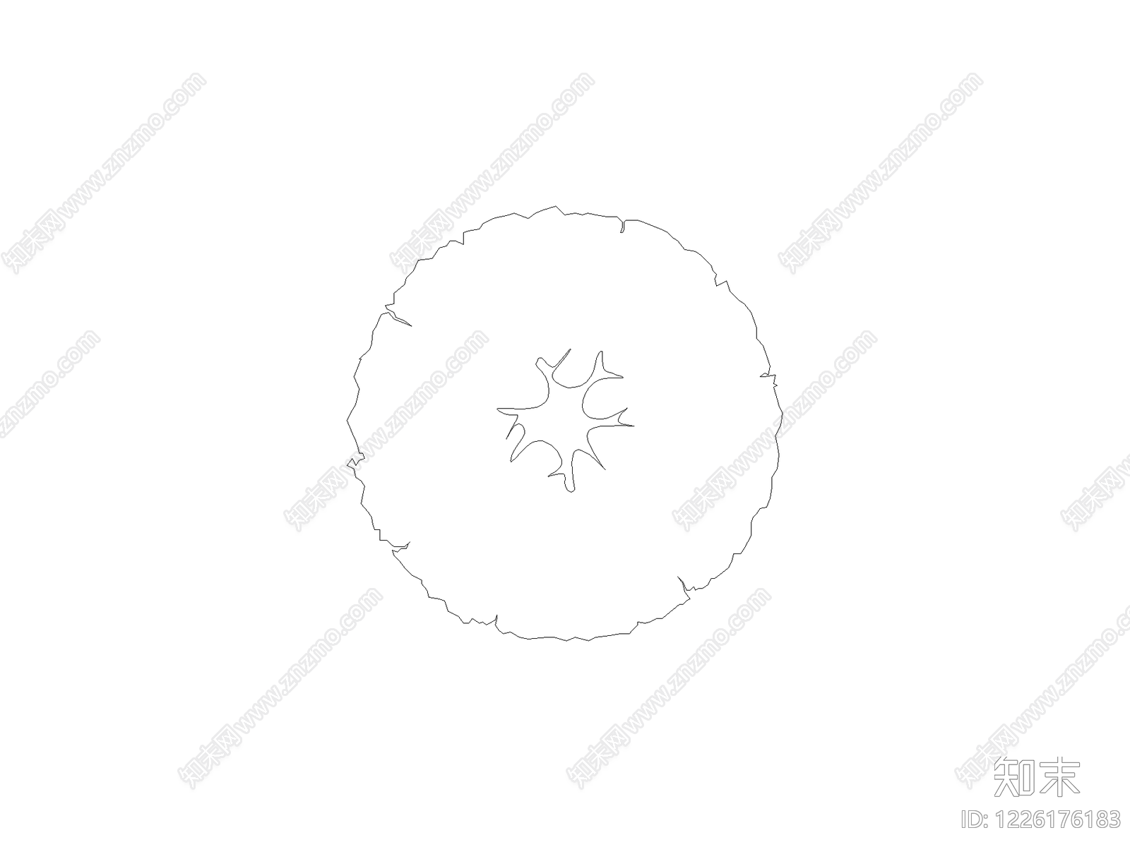 种植物平面图例cad施工图下载【ID:1226176183】