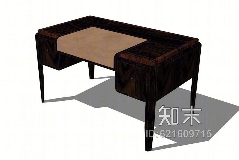 古典书桌SU模型下载【ID:621609715】