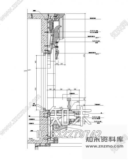 图块/节点欧式建筑窗详图cad施工图下载【ID:832279742】