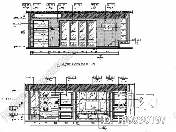 [广东]空中庭院私宅样板房室内设计方案图（含效果）cad施工图下载【ID:180830197】