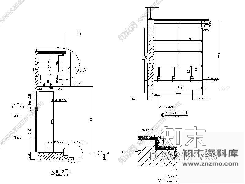 图块/节点工商所外墙门面剖面详图施工图下载【ID:832181738】