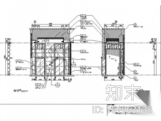 [广州]天河区某服务式酒店住宅大堂施工图cad施工图下载【ID:161963128】