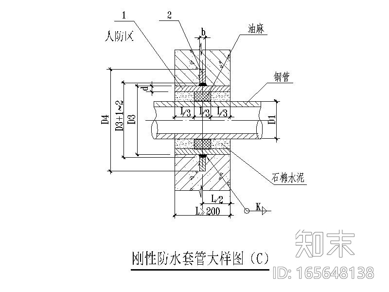 人防工程给排水大样图施工图下载【ID:165648138】