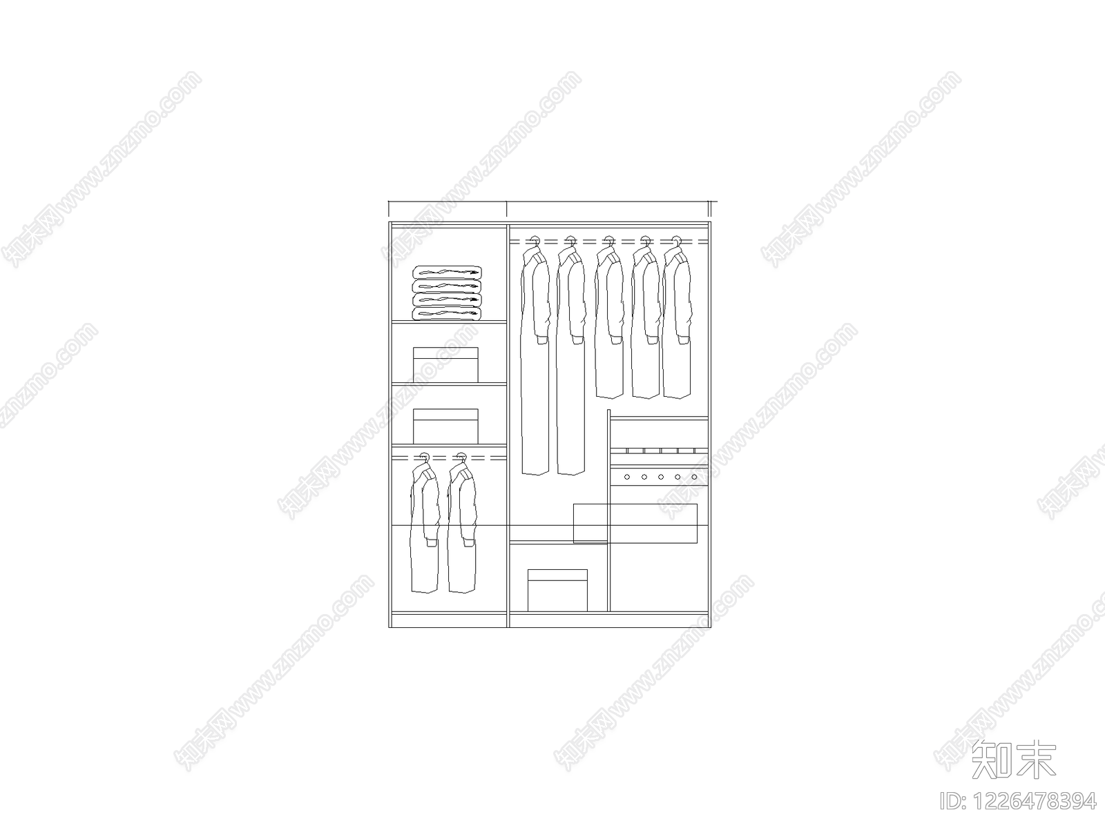 柜子cad施工图下载【ID:1226478394】
