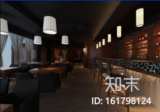 [福州]某电影怀旧酒吧装修图（含实景和效果）cad施工图下载【ID:161798124】