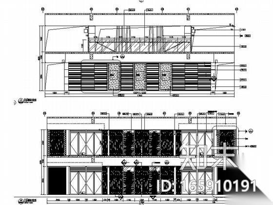 [海南]皇家园林五星级酒店公共空间装饰施工图cad施工图下载【ID:165910191】