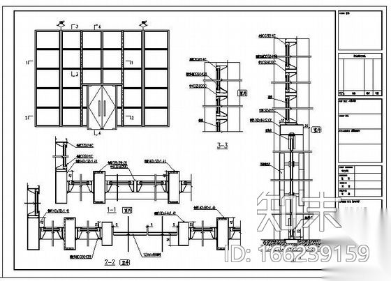 广州某小区铝合金门窗工程图纸cad施工图下载【ID:166239159】
