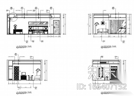 五星级酒店标准间施工图cad施工图下载【ID:166407152】