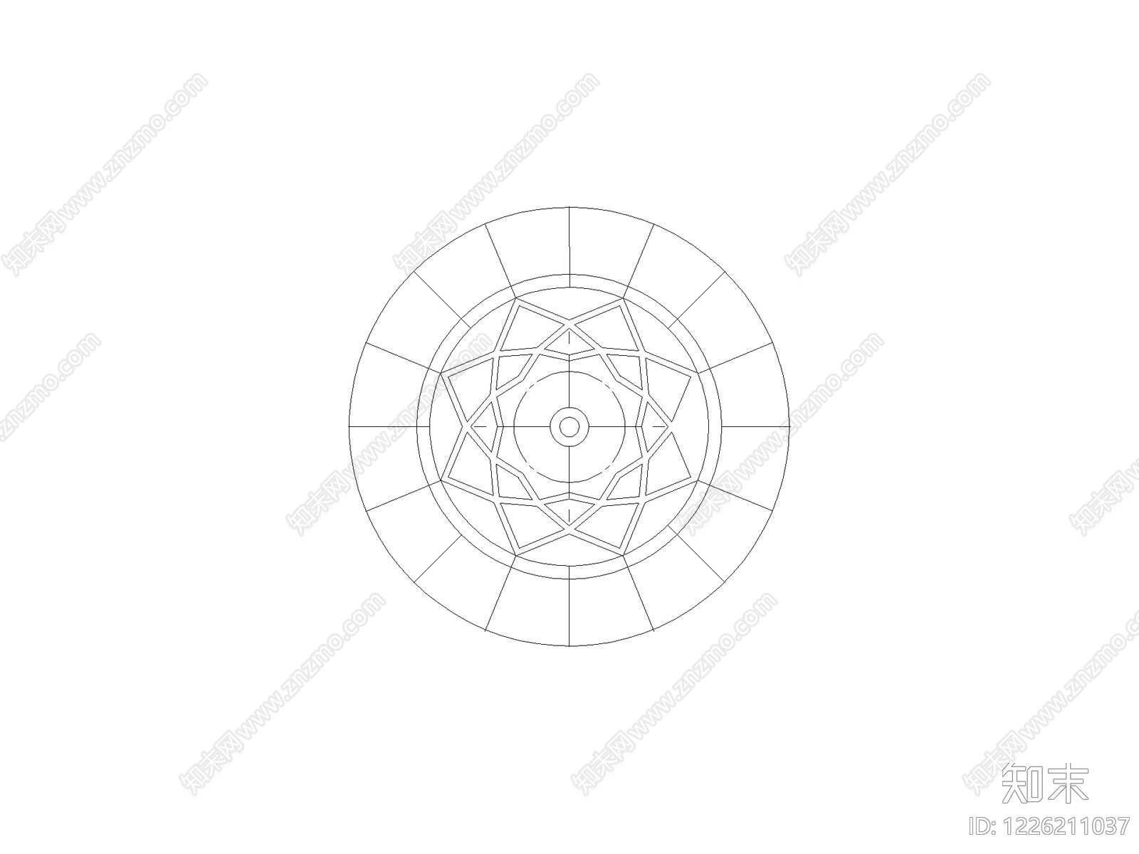地面拼花CAD图纸
