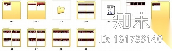 [广西]豪华四层别墅样板间室内装修施工图cad施工图下载【ID:161739140】