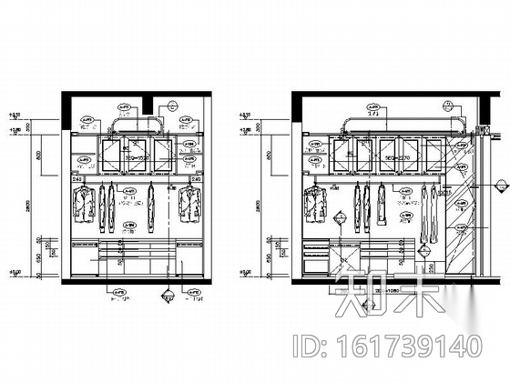 [广西]豪华四层别墅样板间室内装修施工图cad施工图下载【ID:161739140】