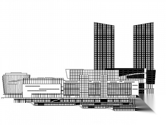 [贵州]大型现代风格商业购物中心建筑设计方案图纸cad施工图下载【ID:166205103】