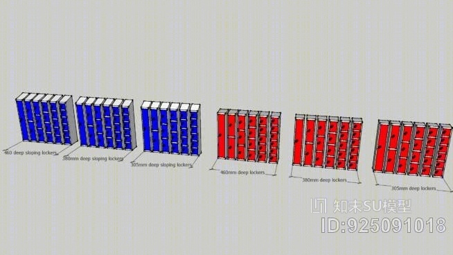 各种储物柜SU模型下载【ID:925091018】