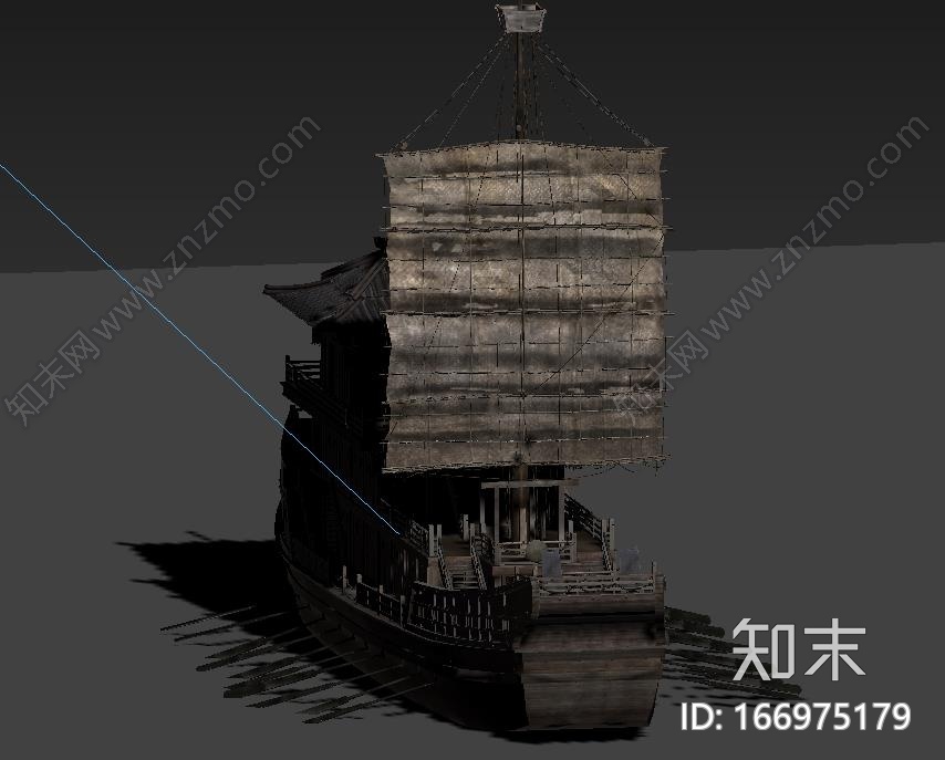 古代三国战船CG模型下载【ID:166975179】