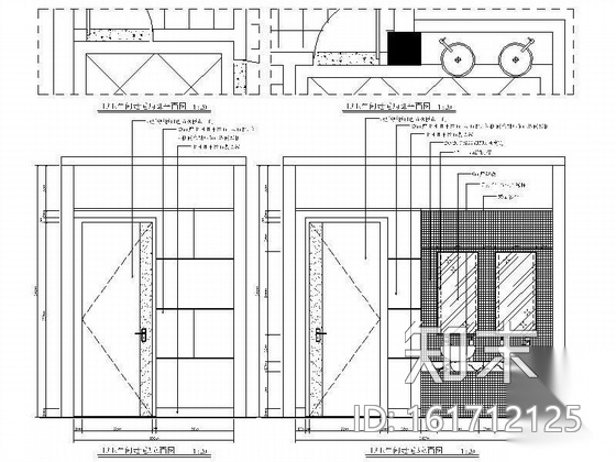 售楼部设计图纸（含效果图）cad施工图下载【ID:161712125】