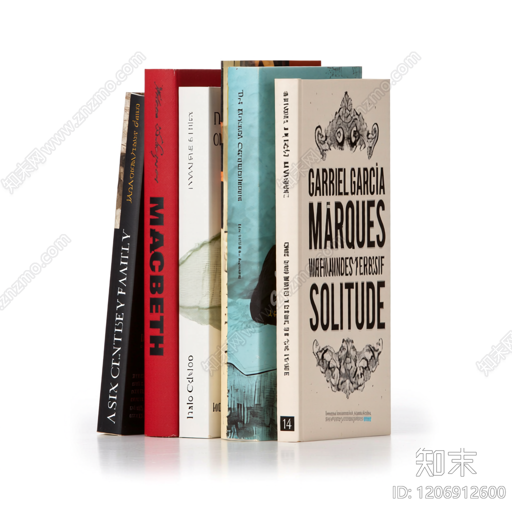 书籍组合装饰模型3D模型下载【ID:1206912600】