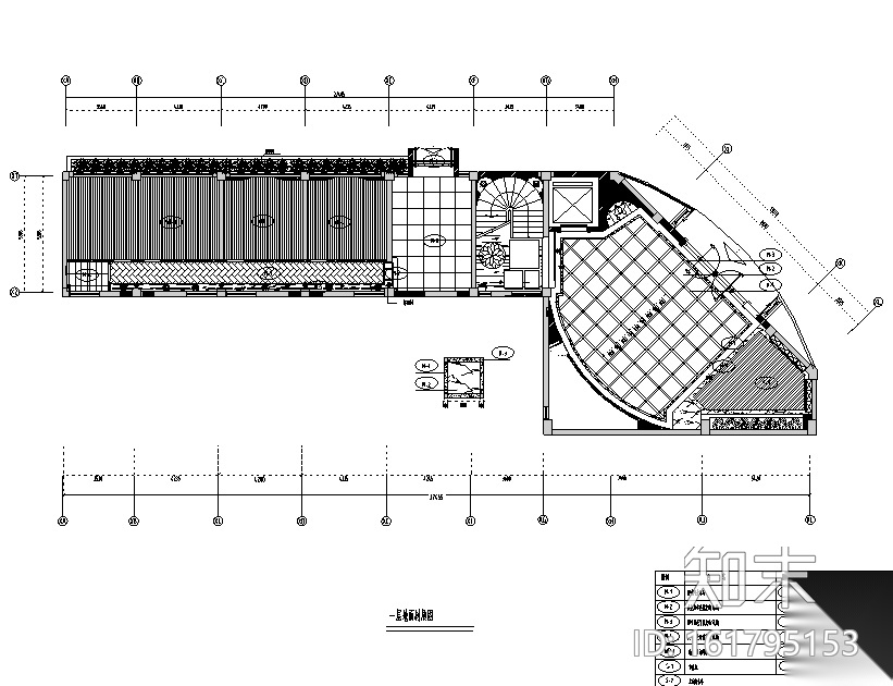 欧式风格长乐空港KTV会所空间设计施工图（附效果图）施工图下载【ID:161795153】