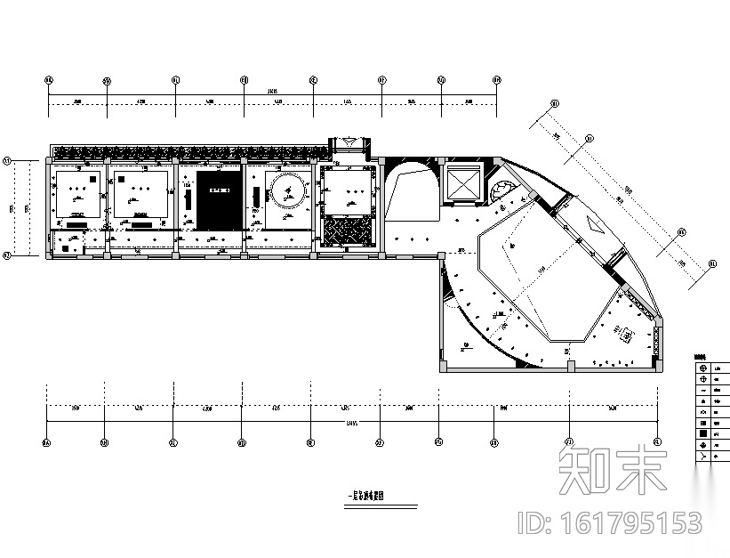 欧式风格长乐空港KTV会所空间设计施工图（附效果图）施工图下载【ID:161795153】