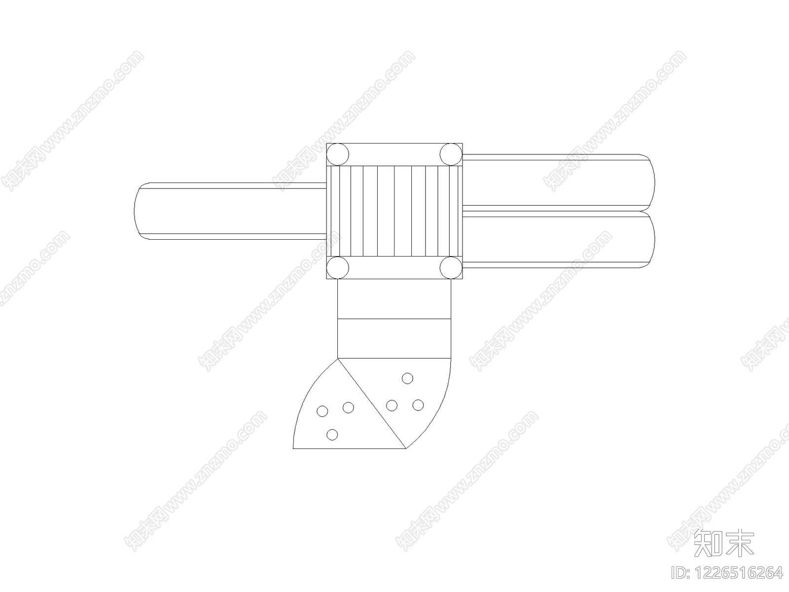 五金管件cad施工图下载【ID:1226516264】