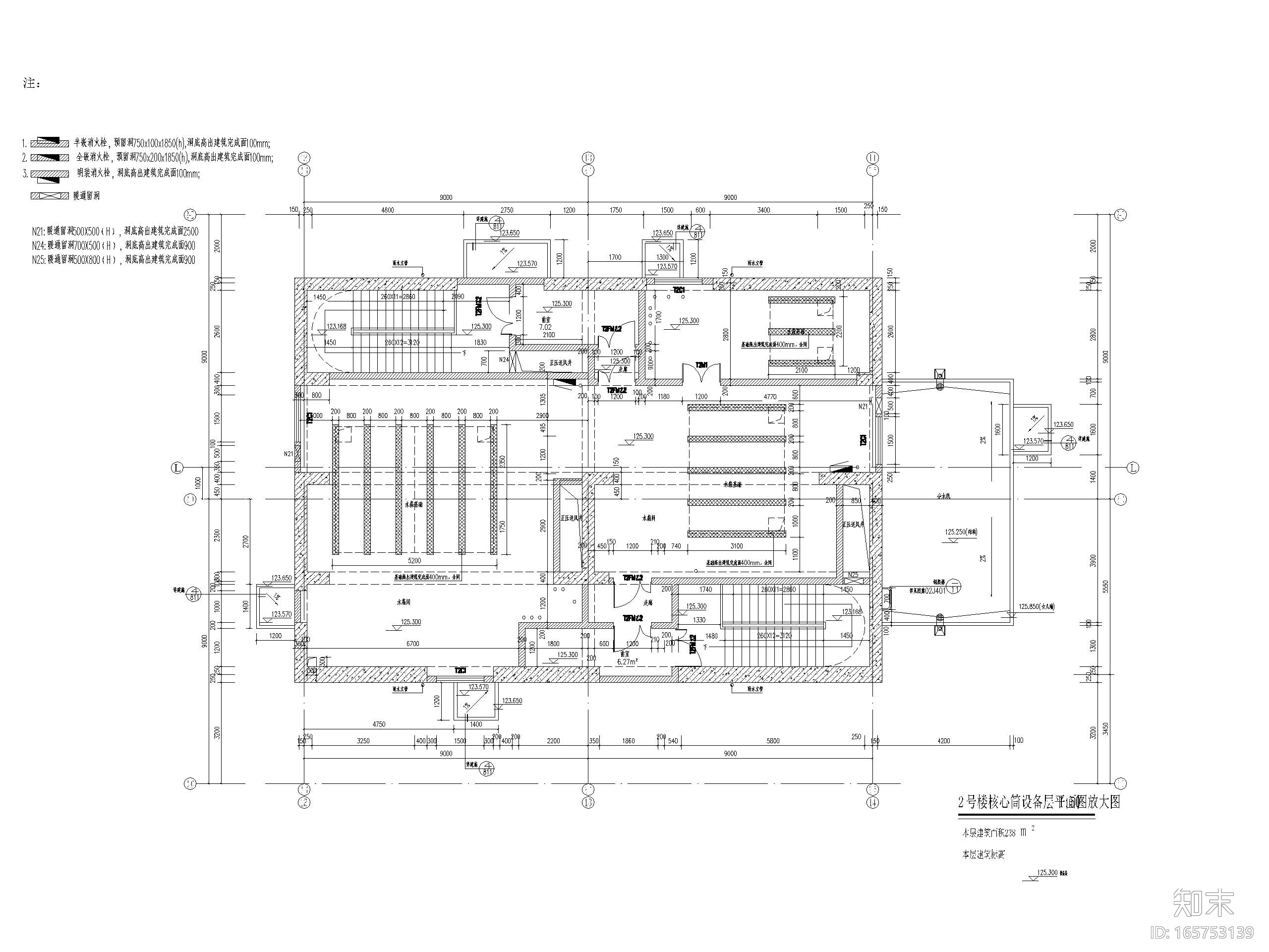 天津城市广场国际中心商办综合体建筑施工图cad施工图下载【ID:165753139】