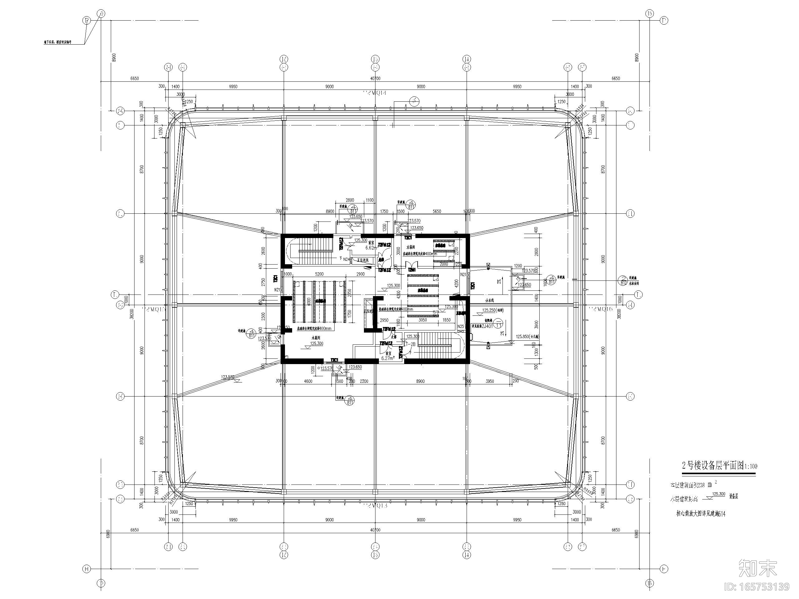 天津城市广场国际中心商办综合体建筑施工图cad施工图下载【ID:165753139】