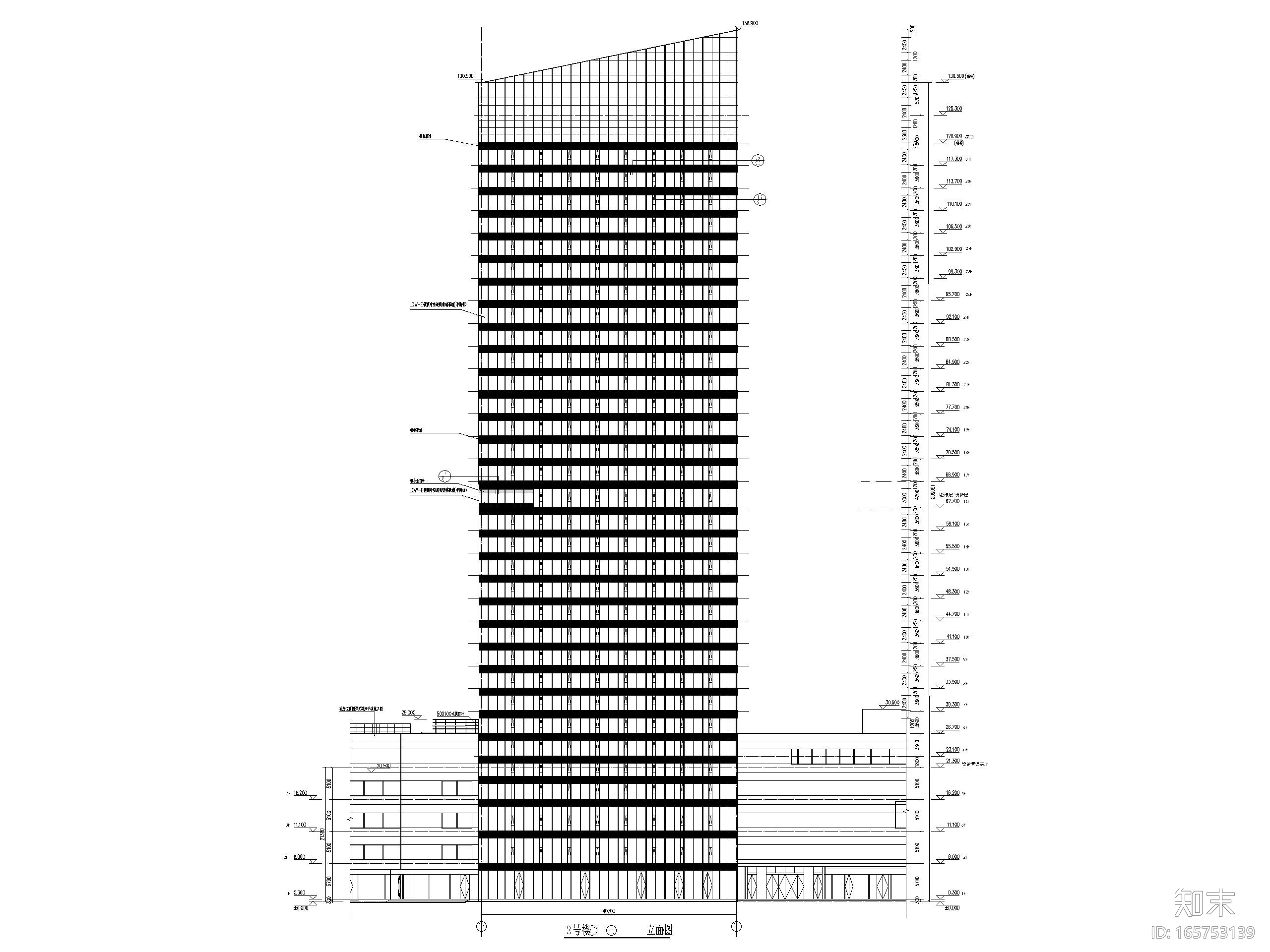 天津城市广场国际中心商办综合体建筑施工图cad施工图下载【ID:165753139】