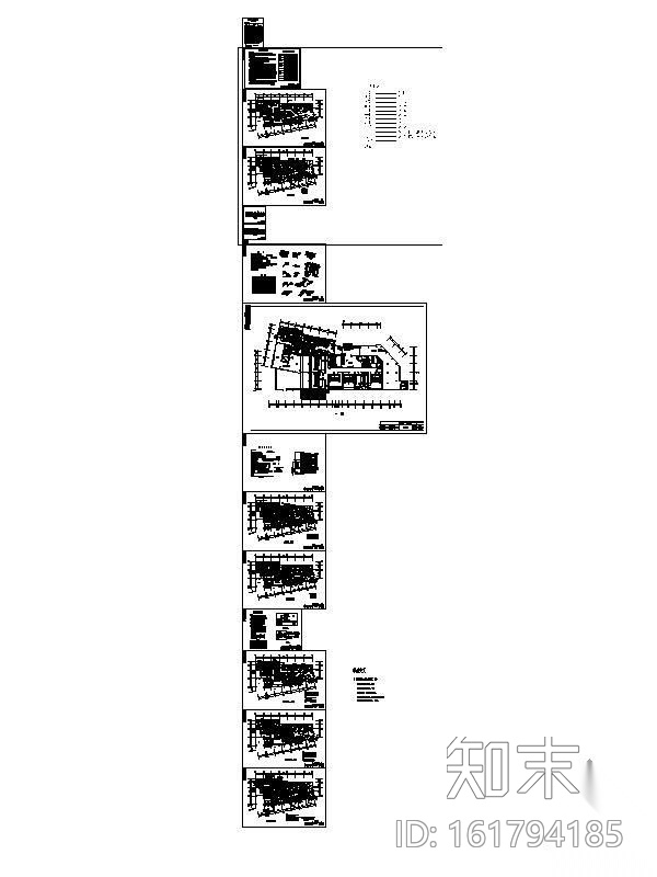 某茶楼装饰设计图（含效果）cad施工图下载【ID:161794185】