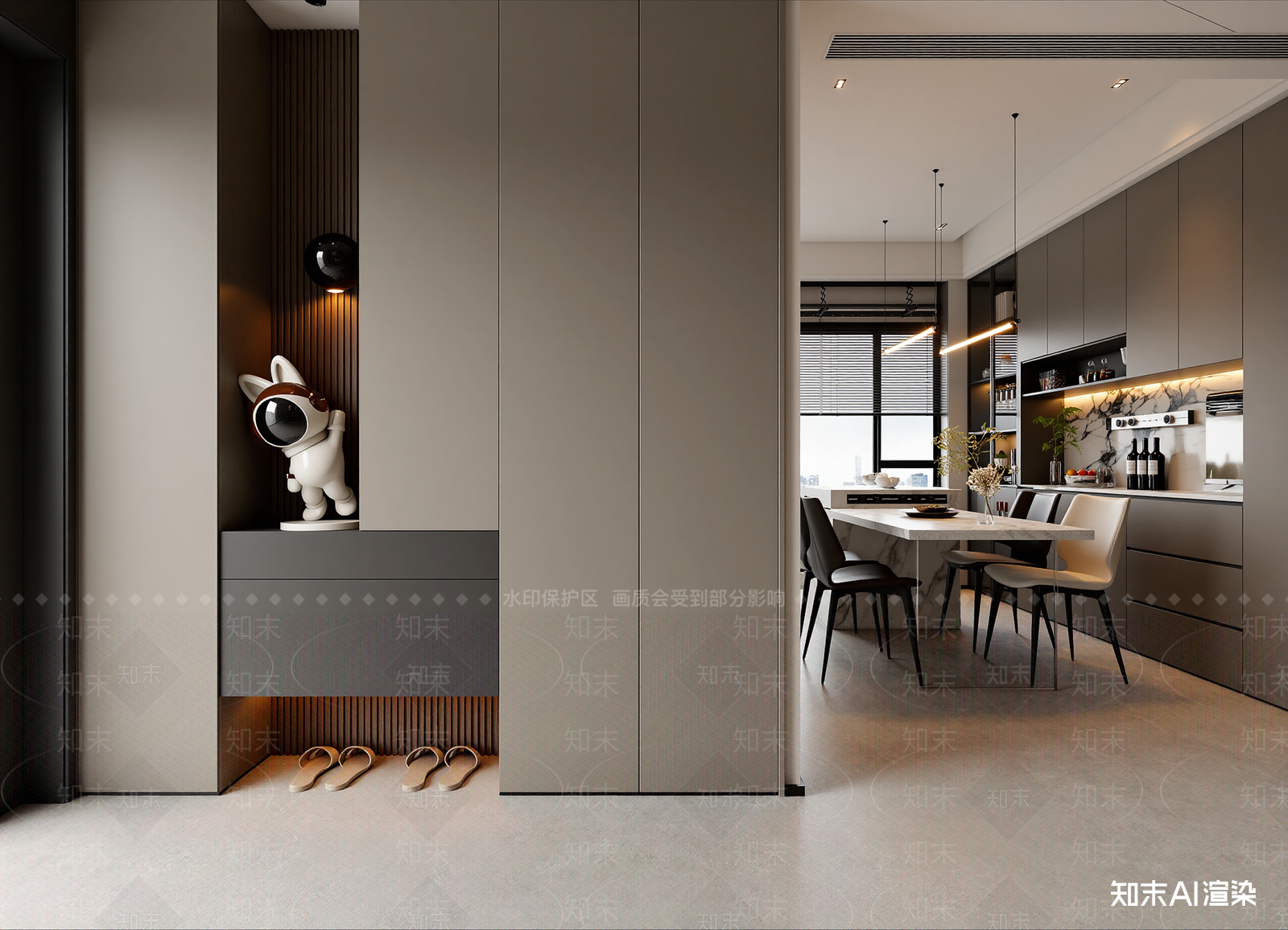 现代玄关3D模型下载【ID:1214799724】