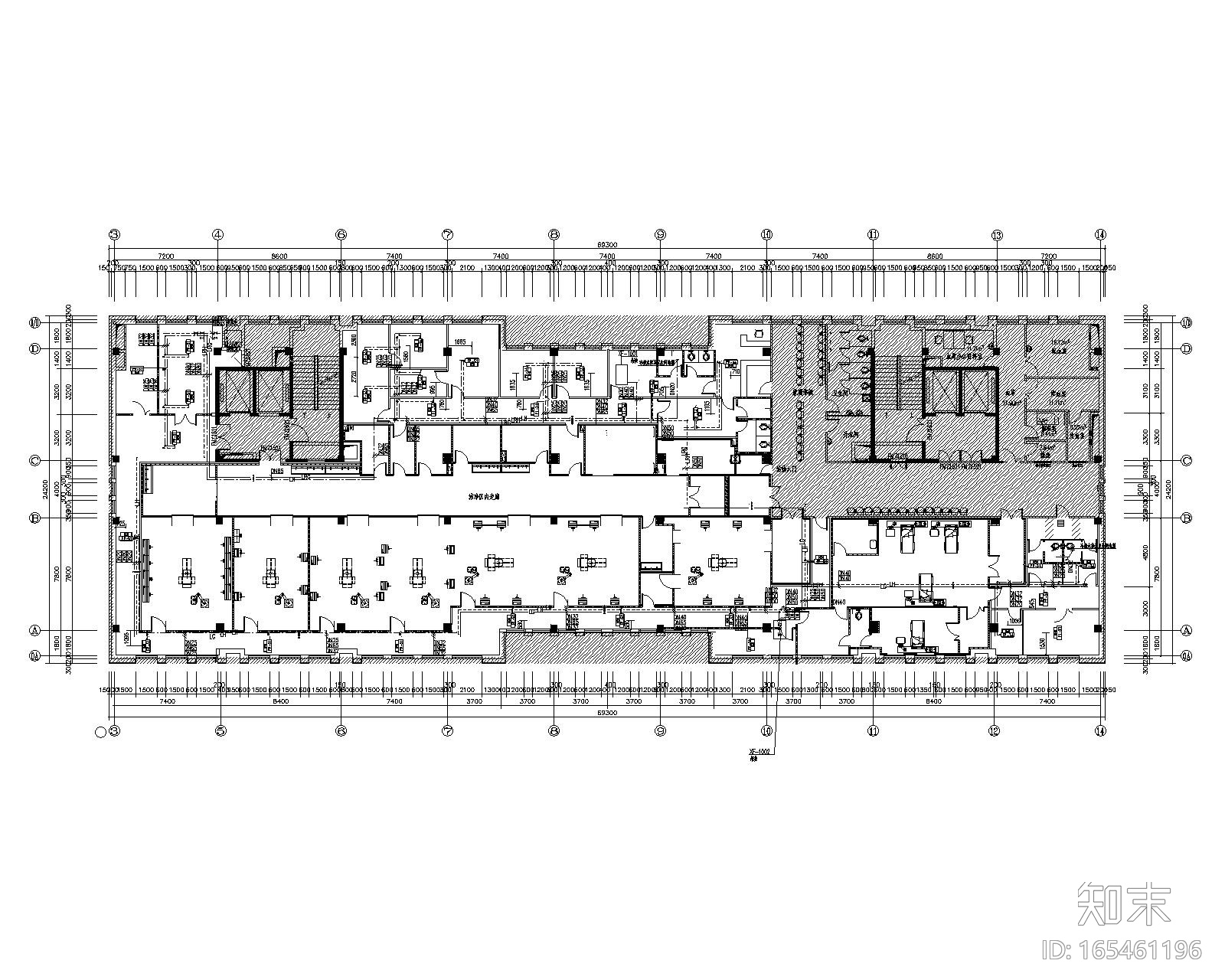 北京公主岭中医院综合楼净化项目暖通施工图cad施工图下载【ID:165461196】