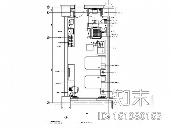 [苏州]商务酒店A型标准客房装修图施工图下载【ID:161980165】