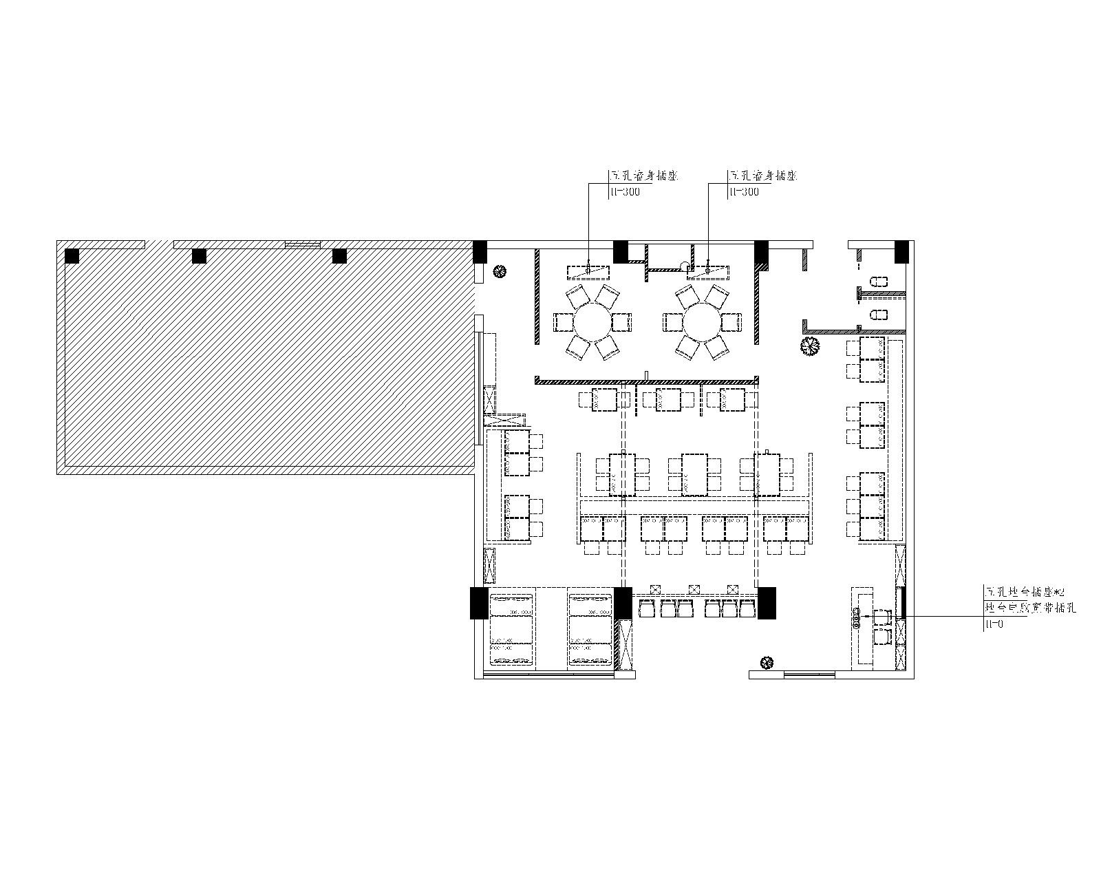 粤来记港式茶餐厅装修设计施工图施工图下载【ID:160708169】