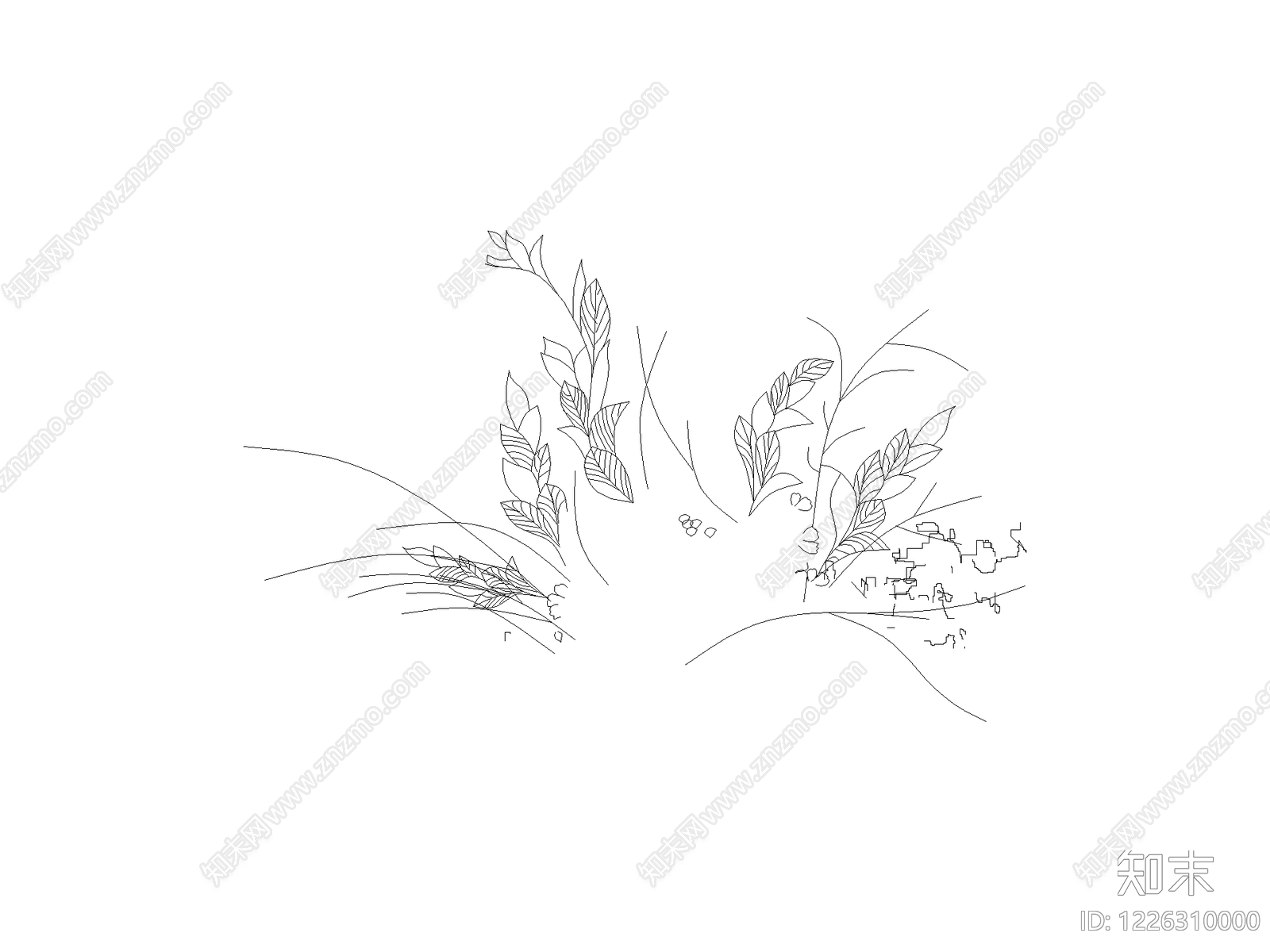 灌木种植CAD图纸