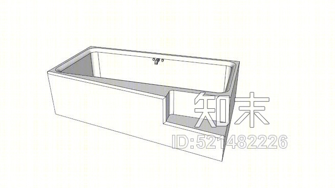 浴缸SU模型下载【ID:521482226】