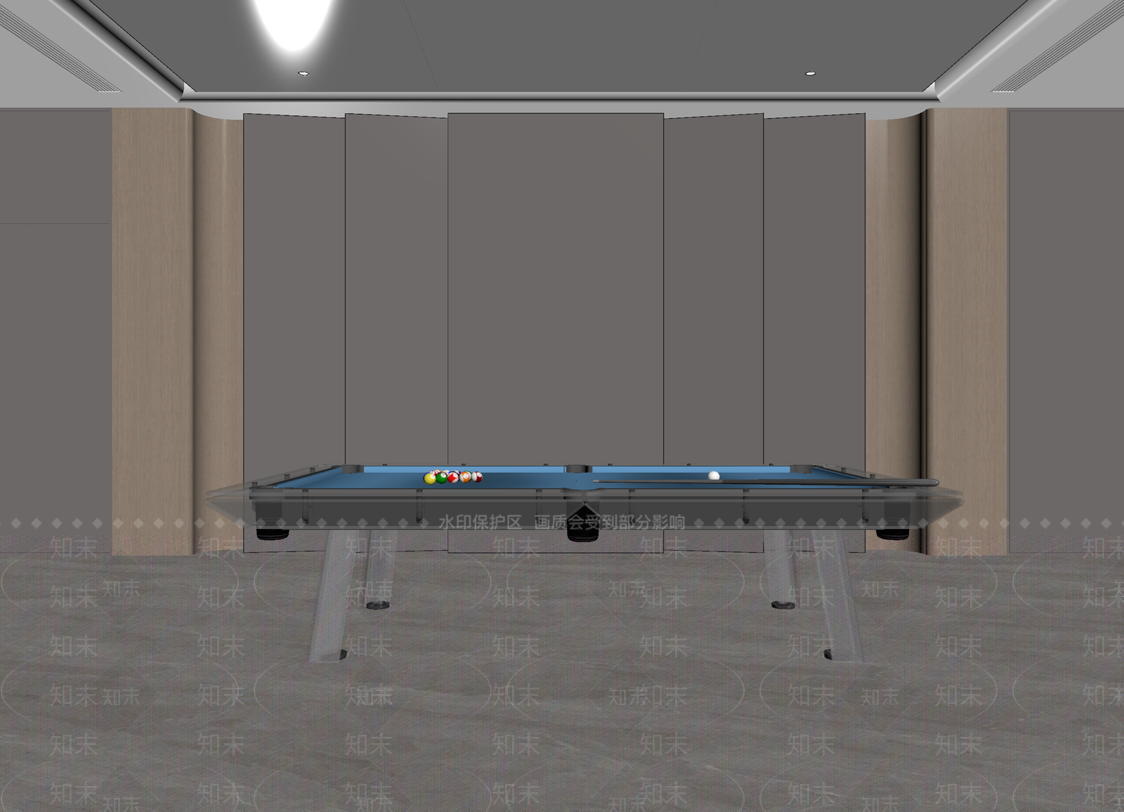 现代台球室3D模型下载【ID:1214823459】