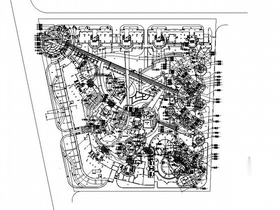 [东莞]花园小区园林景观工程施工图施工图下载【ID:161094111】