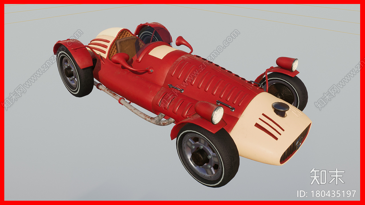 红色跑车CG模型下载【ID:180435197】