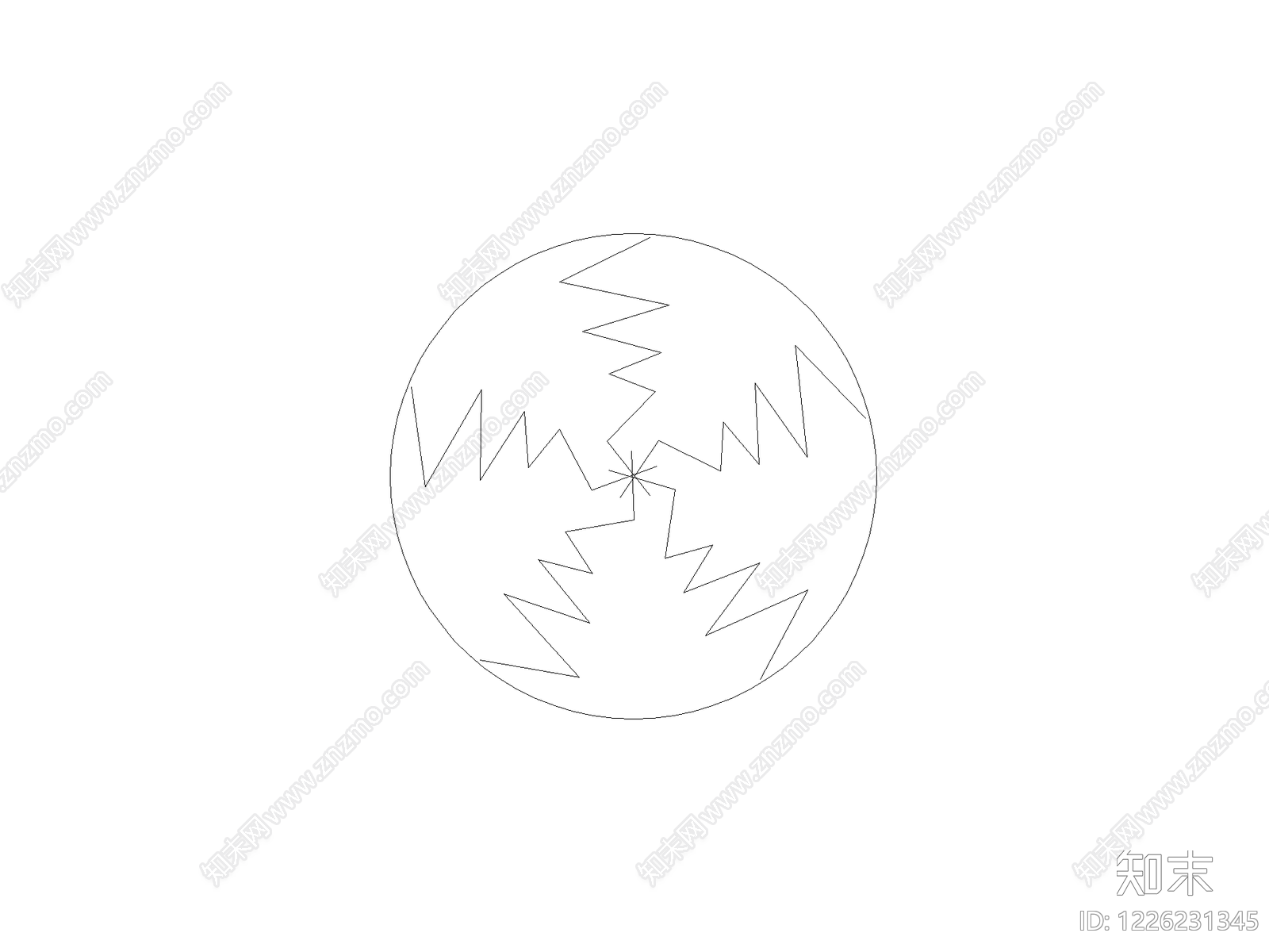 现代填充图案CAD图纸