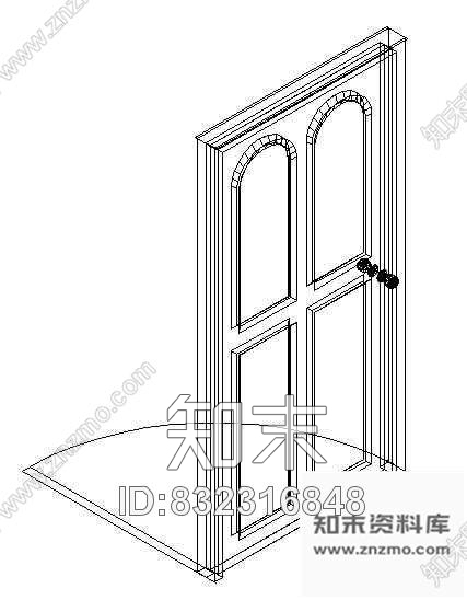 图块/节点门CAD模型图块6cad施工图下载【ID:832316848】