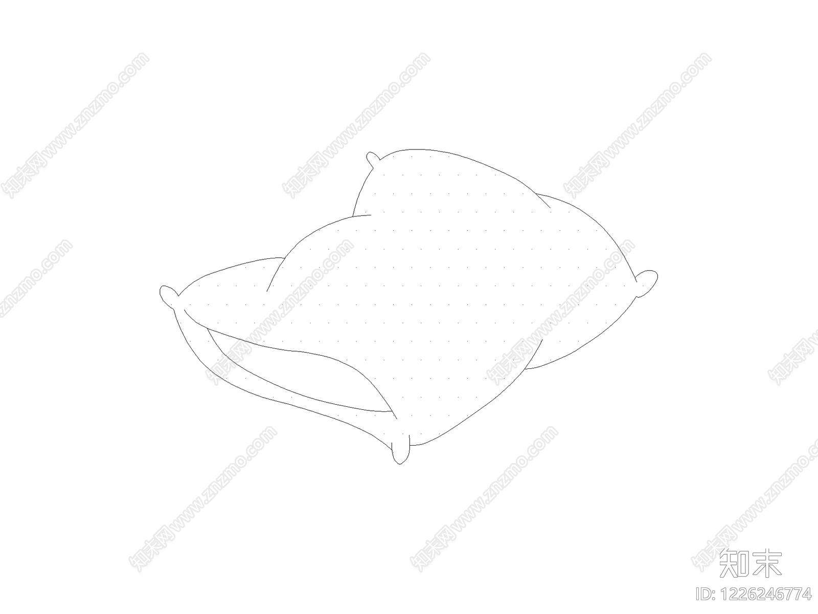 摆件cad施工图下载【ID:1226246774】