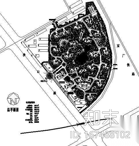 郑州某小区绿化设计平面图施工图下载【ID:167488102】