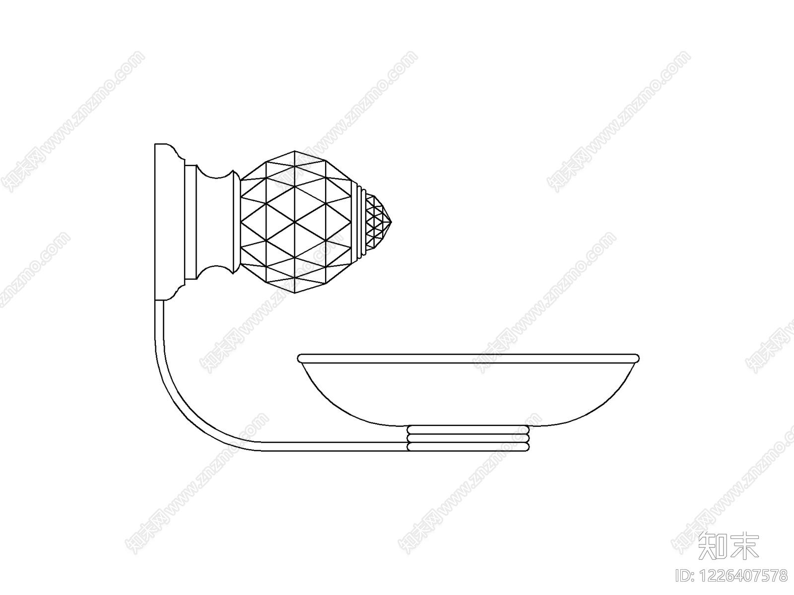 五金管件cad施工图下载【ID:1226407578】