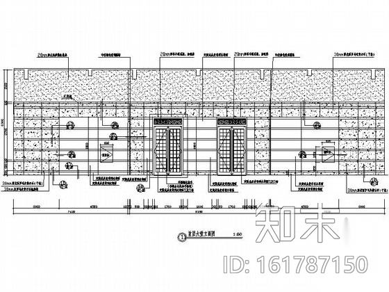 [吉林]繁华区域典雅五星级酒店大堂及候客厅装修施工图（...cad施工图下载【ID:161787150】